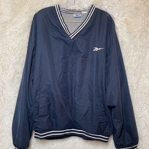 Vintage Reebok V-Neck Windbreaker